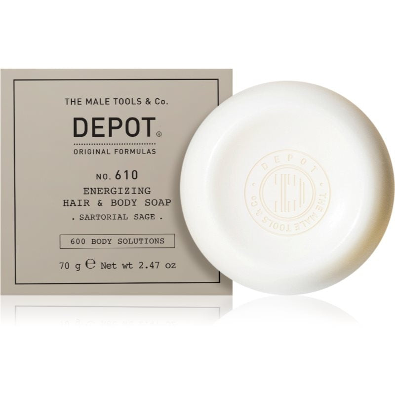 Depot, 600 Body Solutions No. 610, Hydrating, Massage Soap Bar, Skin and Hair, 70 g - Feel You