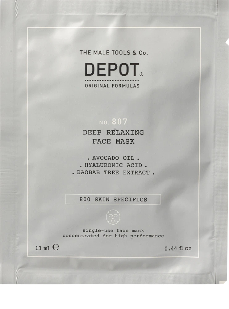 Depot, 800 Skin Specifics No. 807, Hyaluronic Acid, Nutri-Soothing, Sheet Mask, For Face, 13 ml - Feel You
