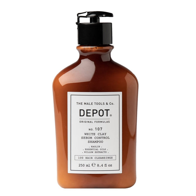 Depot - No. 107 White Clay Sebum Control Shampoo - 250ml - Feel You