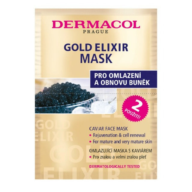 Dermacol - Gold Elixir Caviar Face Mask - Rejuvenating mask with caviar - 16.0g - Feel You