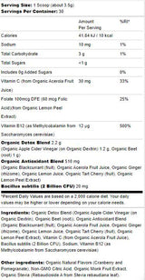 Detox Beets Powder | With Apple Cider Vinegar - 105 грама - Feel You