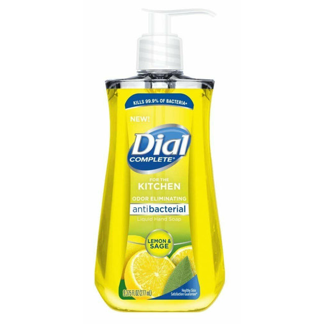 Dial, Antibacterial Kitchen, Lemon & Sage, Liquid Soap, For Hands, 221 ml - Feel You
