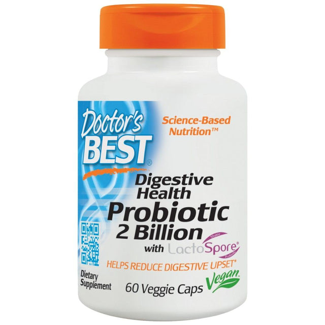 Digestive Health Probiotic | 2 Billion with LactoSpore - 60 капсули - Feel You