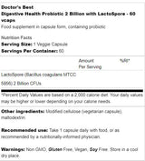 Digestive Health Probiotic | 2 Billion with LactoSpore - 60 капсули - Feel You