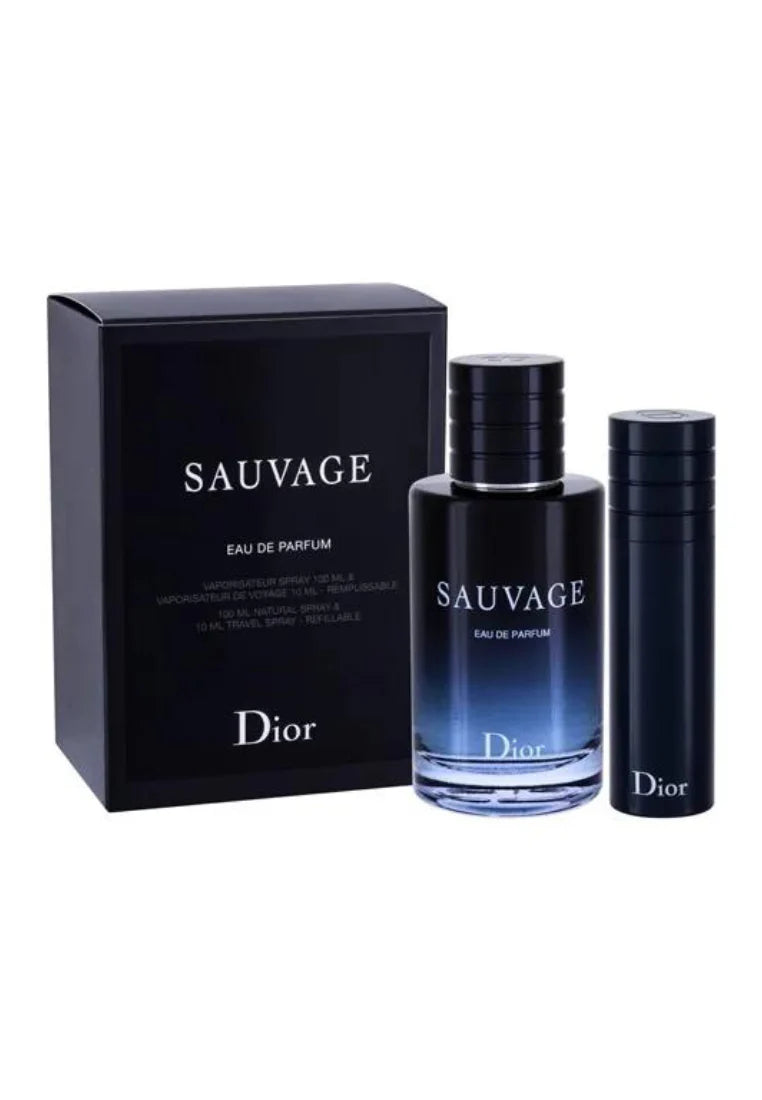 Dior - Sauvage Eau de Parfum Gift set EDP 100 ml and EDP 10 ml (refillable) - 100ml - Feel You