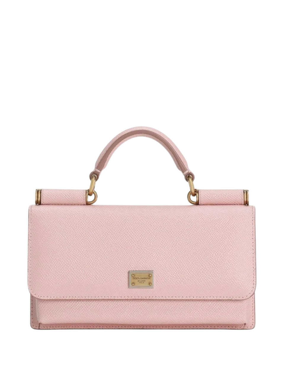 Dolce & Gabbana, Dolce, Textile, Textile Bag, Clutch, Pink with gold-tone hardware, For Women