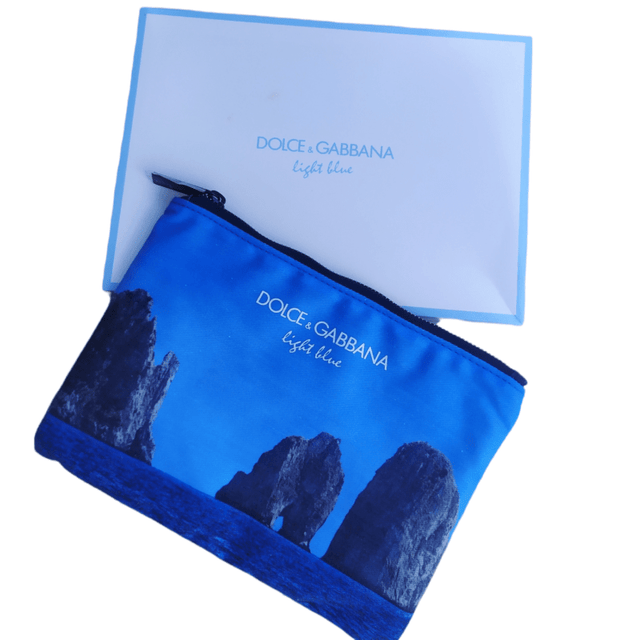 Dolce & Gabbana, Light Blue, Toiletry, GWP Textile Pouch, Blue - Feel You