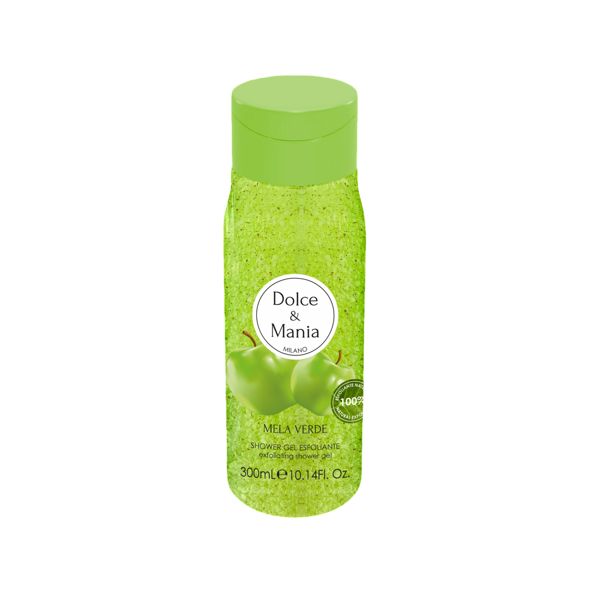Dolce & Mania, Mela Verde, Exfoliating, Shower Gel, For All Skin Types, 300 ml - Feel You