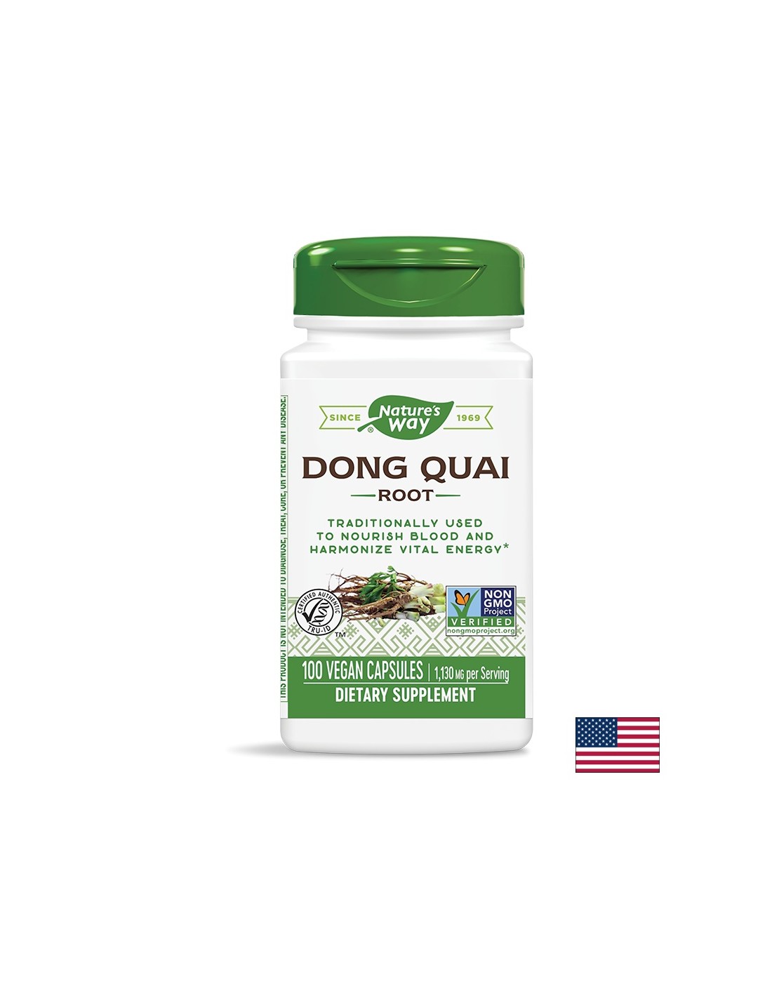 Dong Quai Root/ Китайска ангелика (корен) 565 mg x 100 капсули Nature’s Way - Feel You