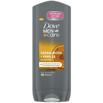 Dove - Men+Care Sandalwood & Vanilla Body, Face & Hair Wash - Vyživující sprchový gel - Feel You