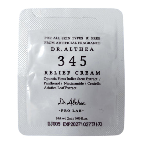 Dr. Althea Pro Lab 345 Relief Cream SAMPLE 2 ml - Feel You