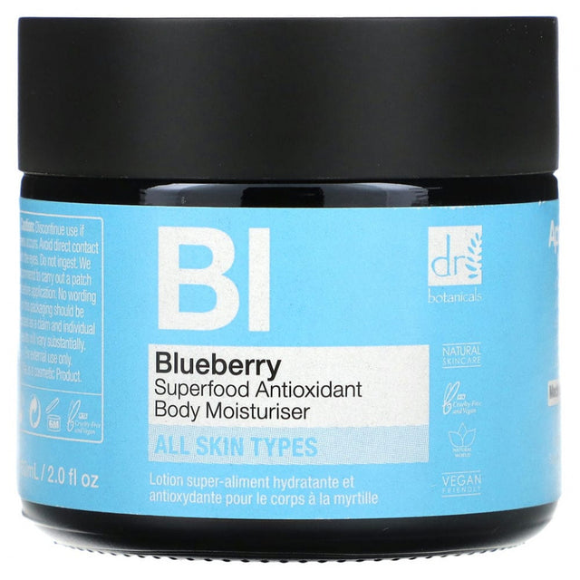 Dr Botanicals, Blueberry Superfood, Antioxidant, Lotion, Body, 30 ml - Feel You