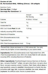 Dr. Formulated DHA 1000 mg - 30 Гел капсули - Feel You
