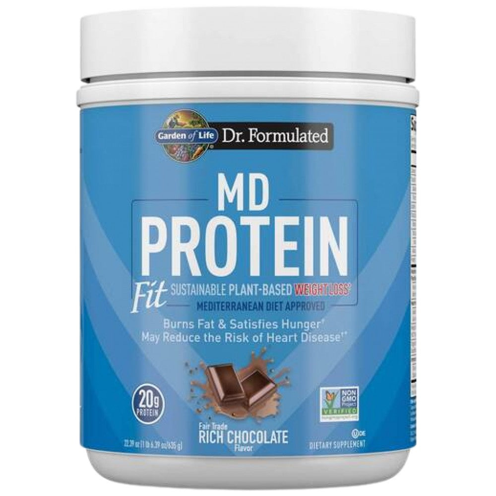Dr. Formulated MD Protein FIT | Sustainable Plant-Based Powder - 605 грама - Feel You