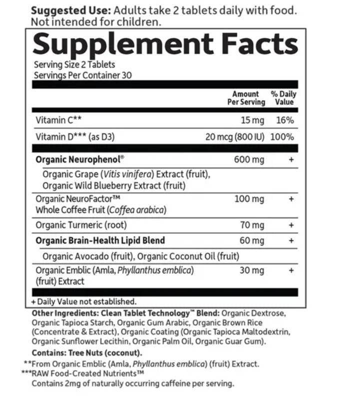 Dr. Formulated Memory & Focus for Adults 40+ - 60 Таблетки - Feel You