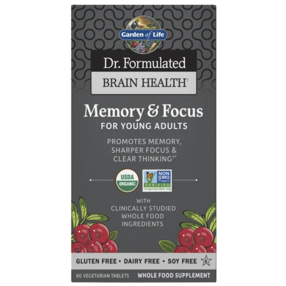 Dr. Formulated Memory & Focus for Young Adults - 60 Таблетки - Feel You