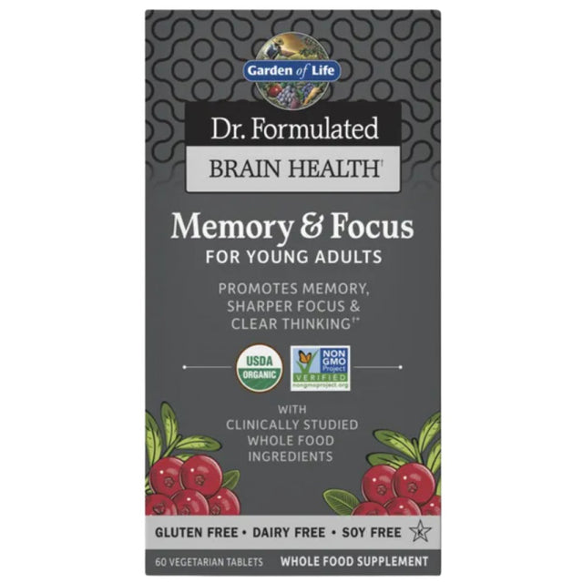 Dr. Formulated Memory & Focus for Young Adults - 60 Таблетки - Feel You