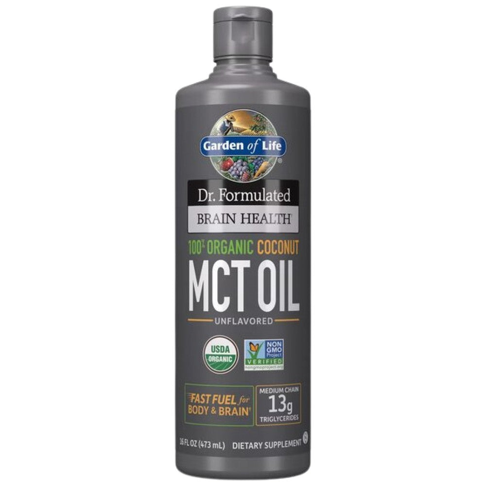 Dr. Formulated Organic Brain Health MCT Oil - 473 мл - Feel You