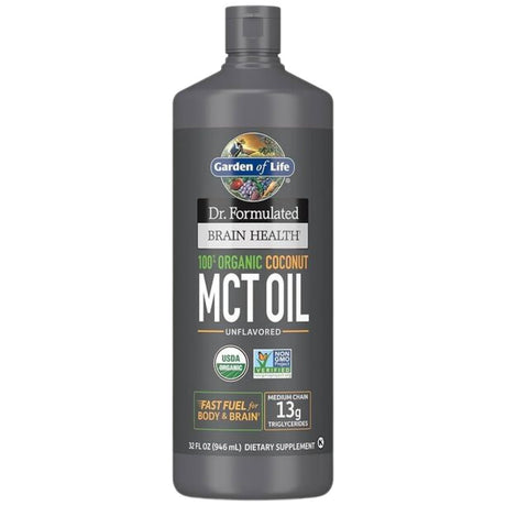 Dr. Formulated Organic Brain Health MCT Oil - 946 мл - Feel You