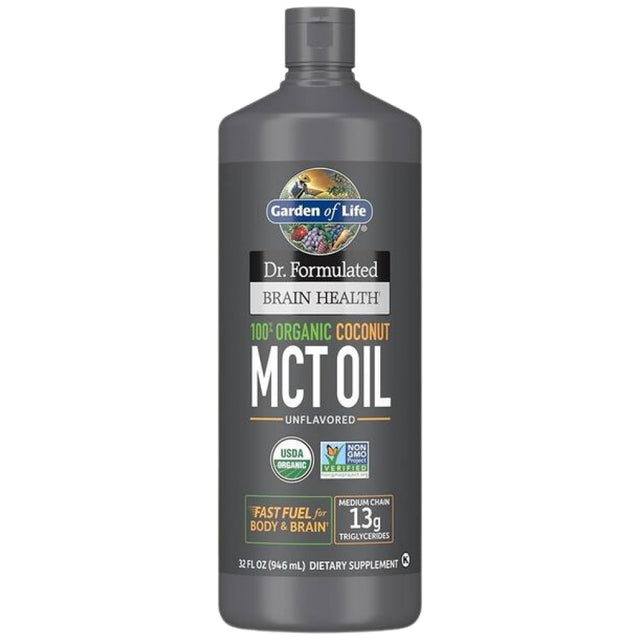 Dr. Formulated Organic Brain Health MCT Oil - 946 мл - Feel You