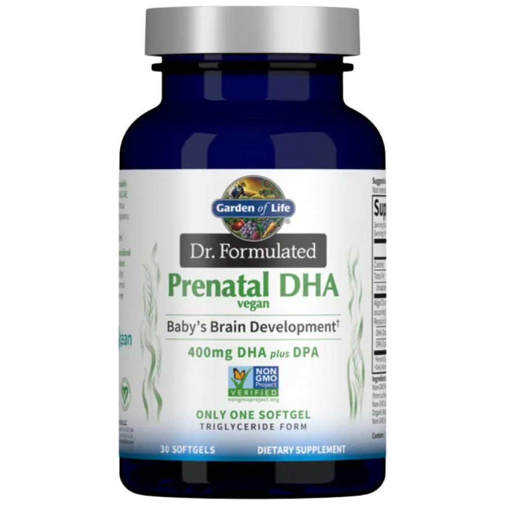 Dr. Formulated Prenatal DHA 400 mg - 30 Гел капсули - Feel You