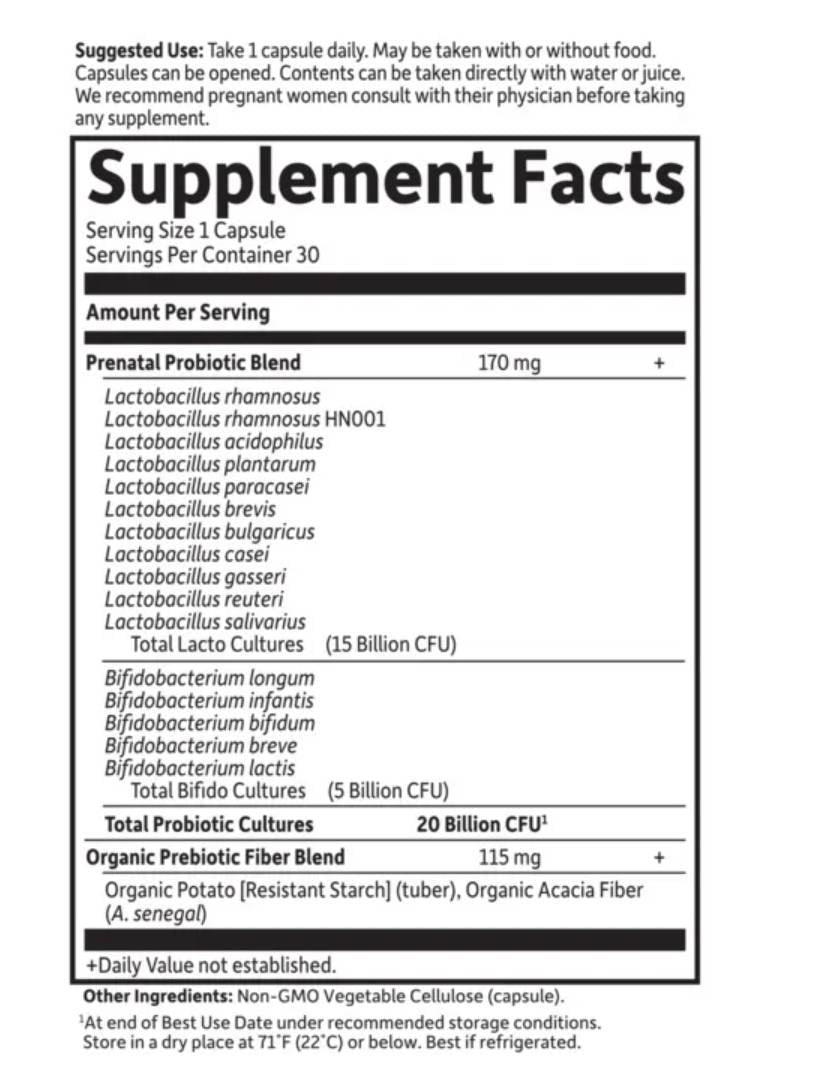 Dr. Formulated Probiotics | Once Daily Prenatal - 30 капсули - Feel You