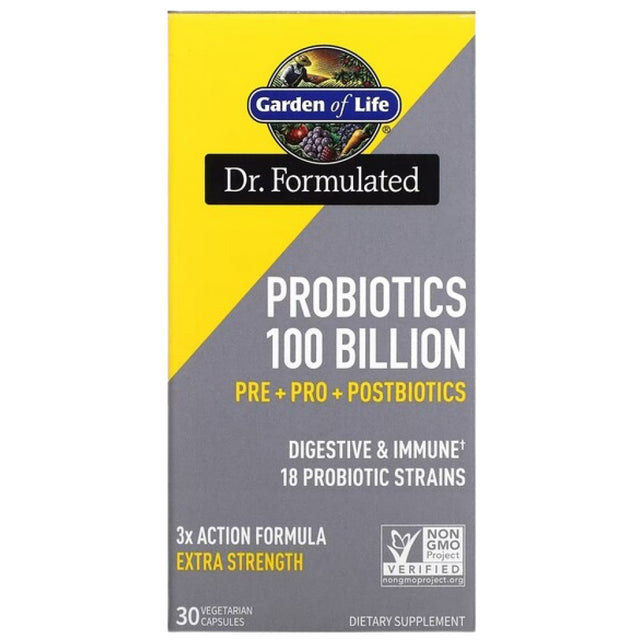 Dr. Formulated Probiotics | with 100 Billion Active Cells - 30 капсули - Feel You