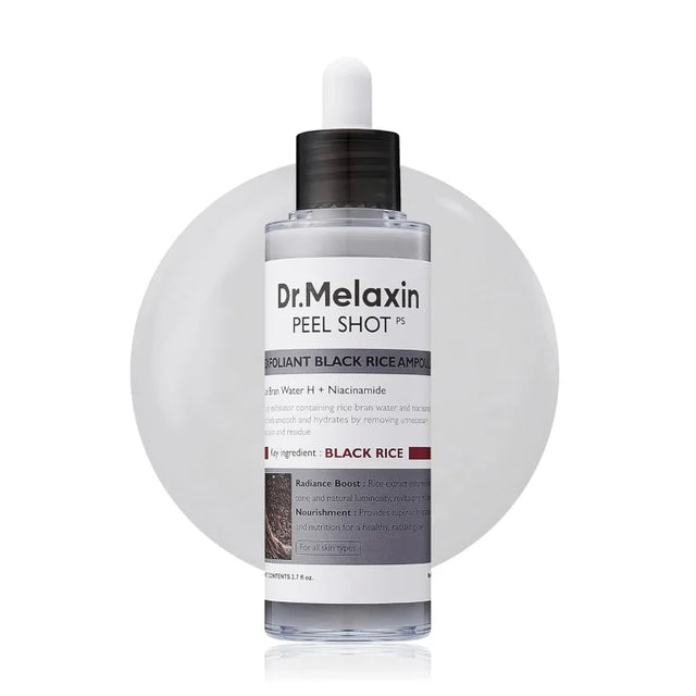 Dr.Melaxin - Peel Shot Exfoliant Black Rice Ampoule, 80ml - Feel You