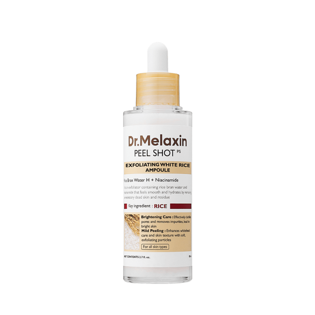 Dr.Melaxin - Peel Shot Exfoliant White Rice Ampoule, 80ml - Feel You