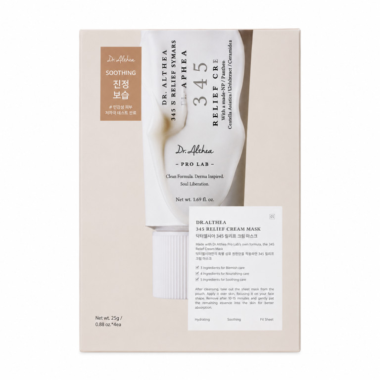 Dr. Althea - 345 Relief Cream Mask Box, 4 sheets