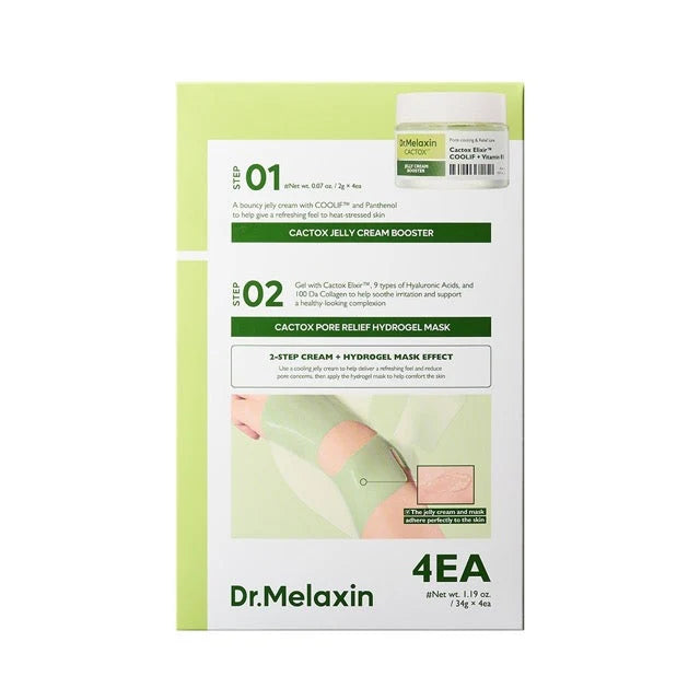 Dr.Melaxin - 2-Step Cactox Pore Relief Hydrogel Mask, 4sheets