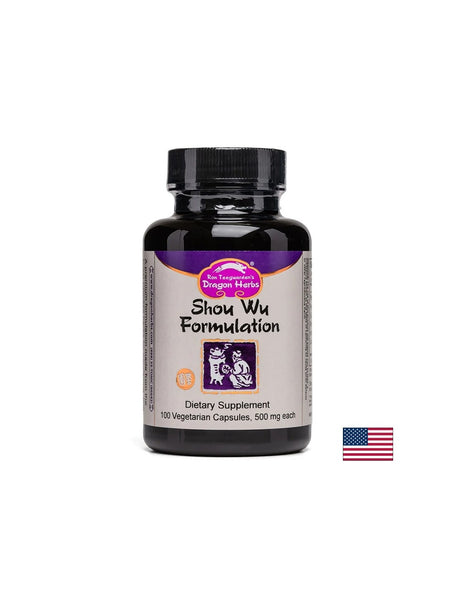 Dragon Herbs – Shou Wu Formulation – 500 мг на капсула – Вегетариански капсули, 100 бр. - Feel You
