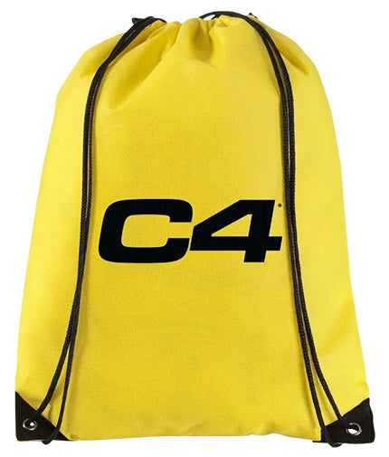 Drawstring Bag / Black / Yellow - Feel You