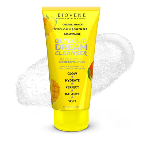 Dream Cleanser – Почистващ гел за лице и тяло с гликолова киселина и био манго - 200 мл - Feel You