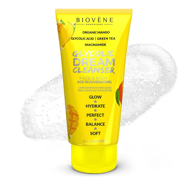 Dream Cleanser – Почистващ гел за лице и тяло с гликолова киселина и био манго - 200 мл - Feel You