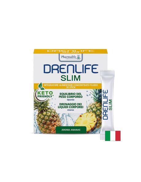 Ананас + Гарциния + Опунция – Отслабване и контрол на апетита, DrenLife Slim, 30 сашета - Feel You
