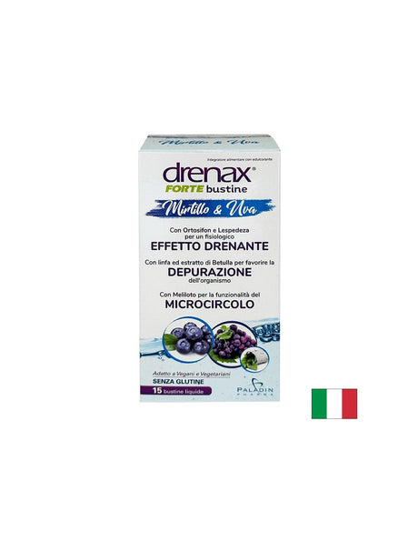 Drenax® Forte+ Боровинка и Гроздово семе (против задържане на течности), 15 сашета - Feel You