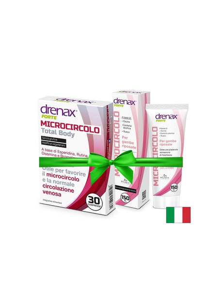 Промо пакет кръвообращение - Drenax® Forte с бодлив залист, 30 таблетки + Масажен гел за крака при разширени вени, 150 ml - Feel You