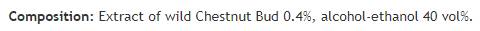 Drops Bach Flower Remedies Chestnut Bud | Aesculus Hippocastanum - 50 мл - Feel You
