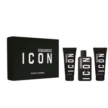 Dsquared2 - Icon Pour Homme Gift Set EDP 100 ml, shower gel 100 ml and aftershave balm 100 ml - 100ml - Feel You