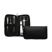 DuKaS - Premium Line - Black manicure set for men, 6-piece zipper - Feel You