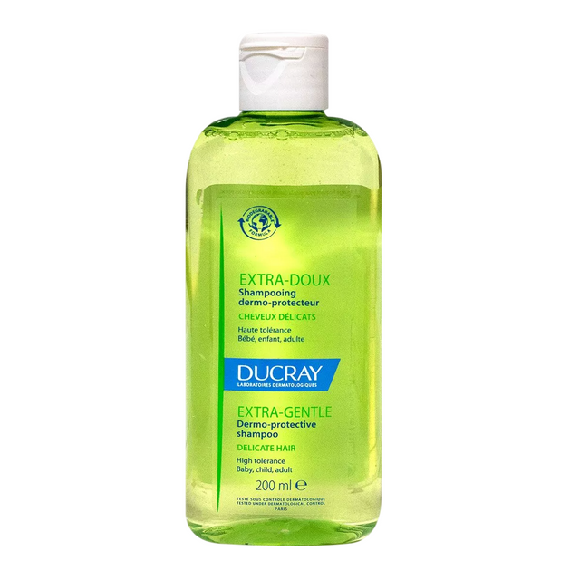 Ducray, Extra Gentle, Hair Shampoo, Soothing Dermo-Protector, 200 ml - Feel You