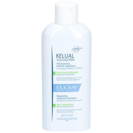 Ducray - Kelual Squanorm Regulating Treatment Shampoo - oily dandruff - 200ml - Feel You