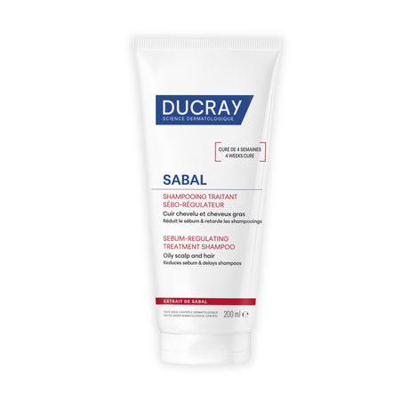 Ducray, Sabal Argeal, Hair Treatment Shampoo, Sebum Control, For Oily Hair, 200 ml - Feel You