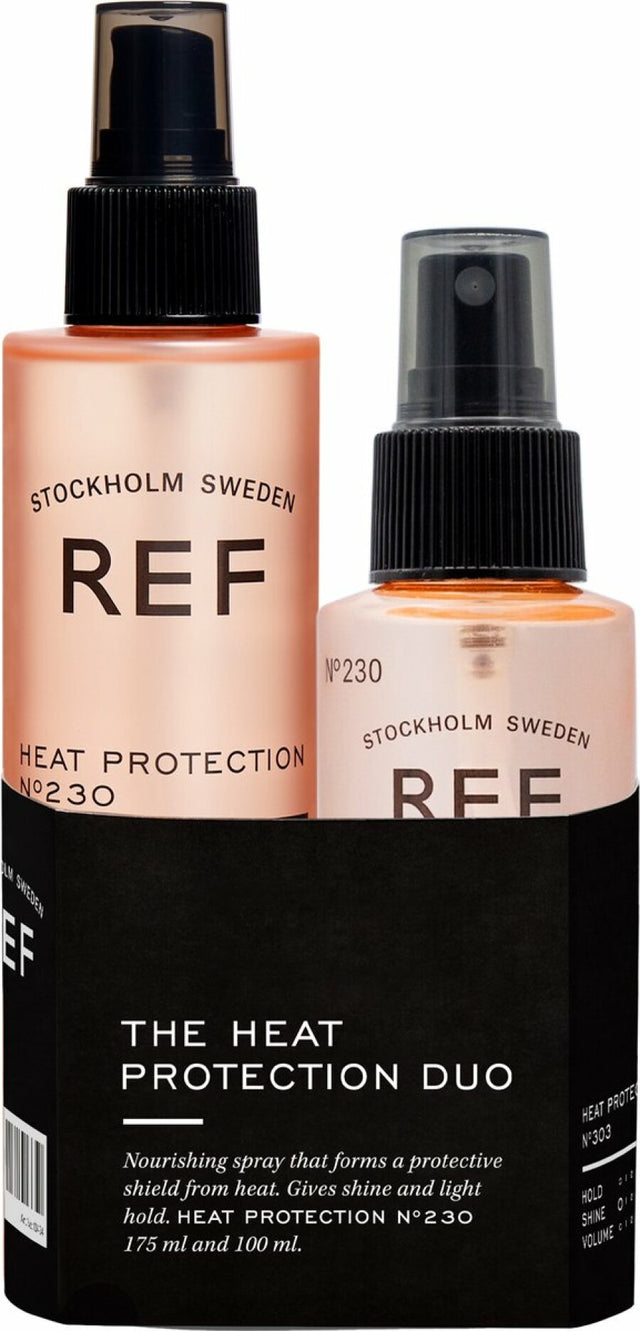 Duo Set Ref Stockholm: Protect & Prepare No.230, Vegan, Hair Spray, Heat Protection, 175 ml + Protect & Prepare No.230, Hair Spray, Heat Protection, 100 - Feel You