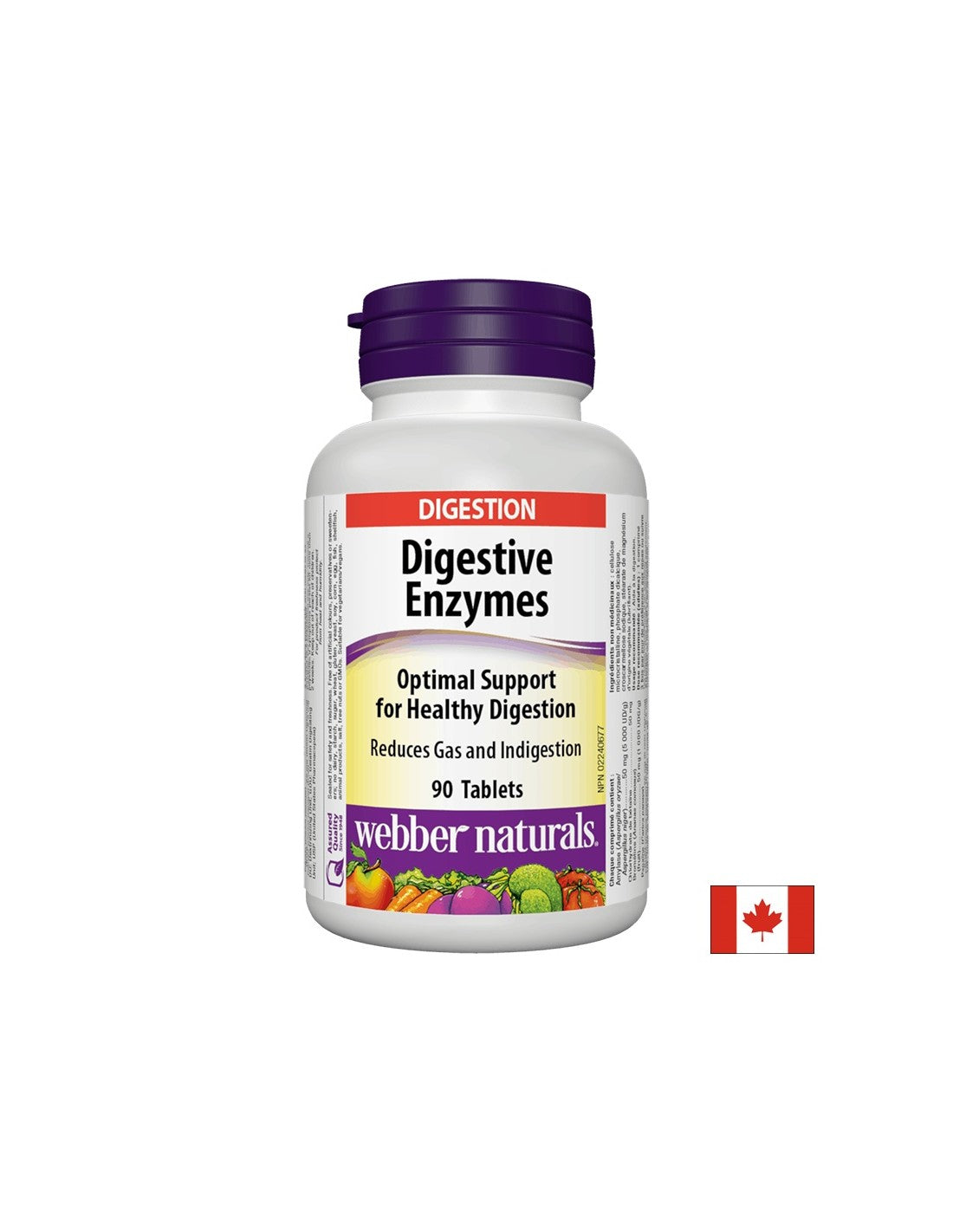 Dygestive Enzymes/ Храносмилателни ензими х 90 таблетки Webber Naturals - Feel You