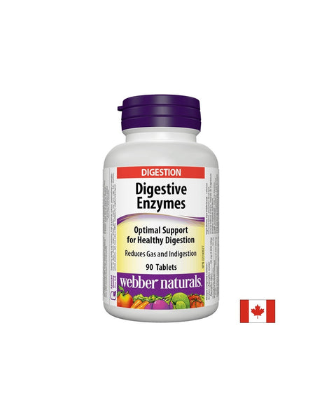 Dygestive Enzymes/ Храносмилателни ензими х 90 таблетки Webber Naturals - Feel You