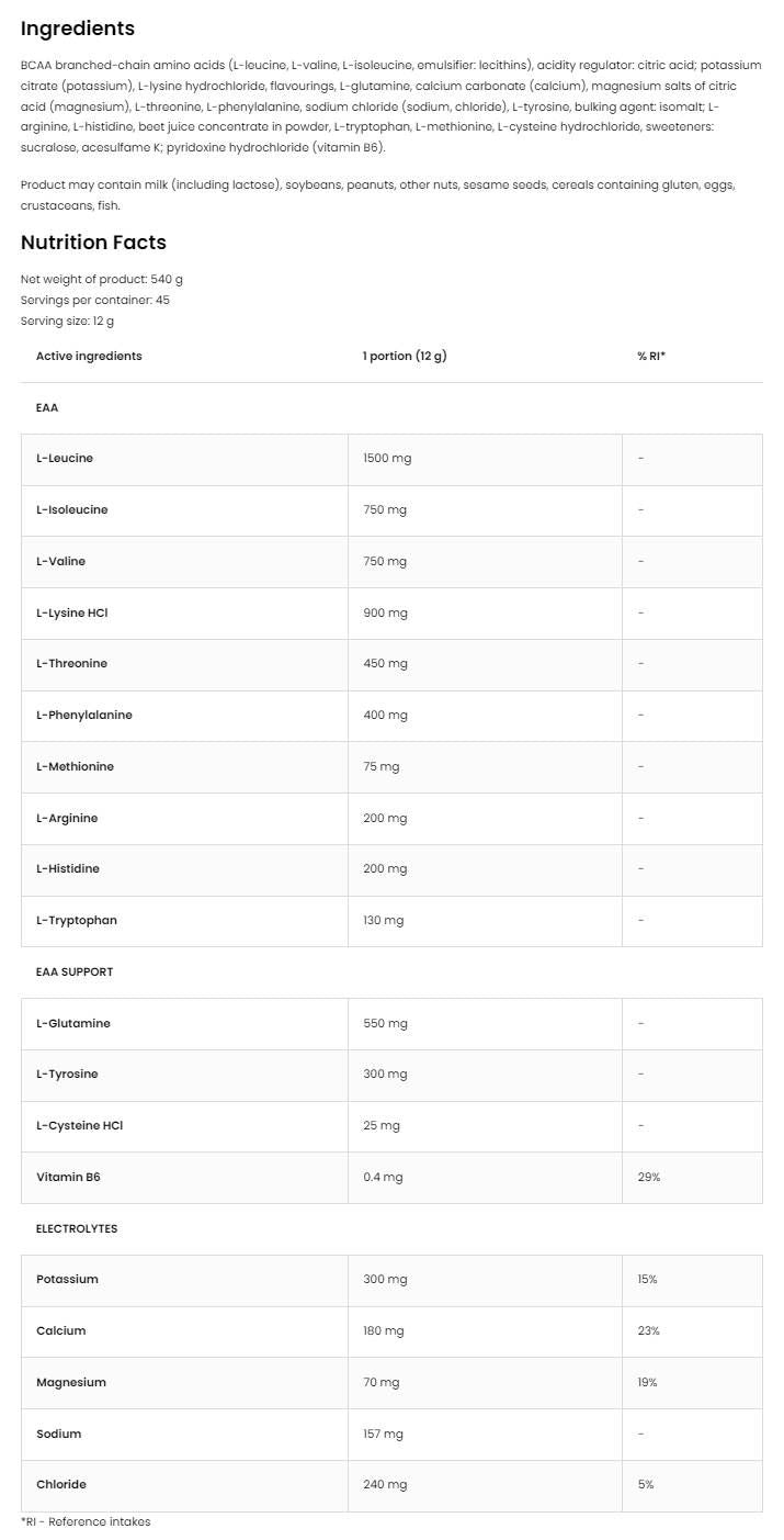 EAAdvanced | With Glutamine And Electrolytes - 540 грама - Feel You