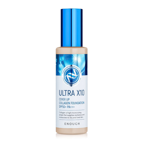 ENOUGH COLLAGEN Ultra X10 Cover Up Collagen Foundation SPF50+ PA+++ (13), 100 ml - Feel You