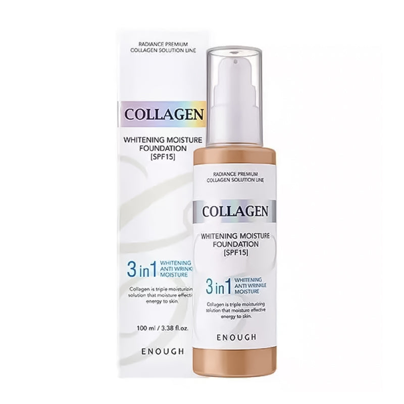 ENOUGH Face cream BRIGHTENING Collagen Whitening Moisture Foundation SPF15 (13), 100 ml - Feel You